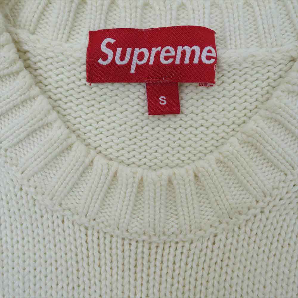 Supreme シュプリーム 16SS tackle twill sweater タックル ツイル セーター オフホワイト系 S【中古】