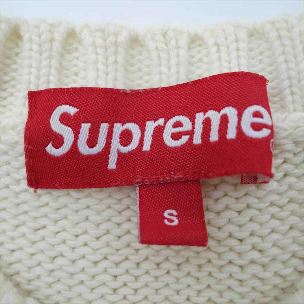 Supreme シュプリーム 16SS tackle twill sweater タックル ツイル セーター オフホワイト系 S【中古】