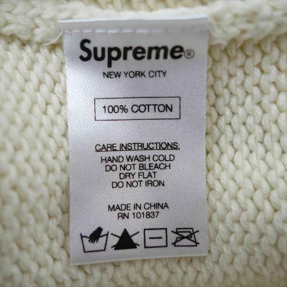 Supreme シュプリーム 16SS tackle twill sweater タックル ツイル セーター オフホワイト系 S【中古】