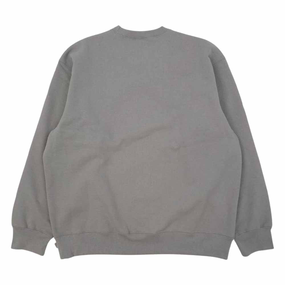 Supreme シュプリーム 21AW Small Box Crewneck スモール ボックス ロゴ クルーネック スウェット グレー系 L【極上美品】【中古】