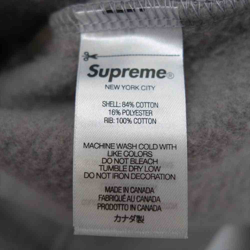 Supreme シュプリーム 21AW Small Box Crewneck スモール ボックス ロゴ クルーネック スウェット グレー系 L【極上美品】【中古】