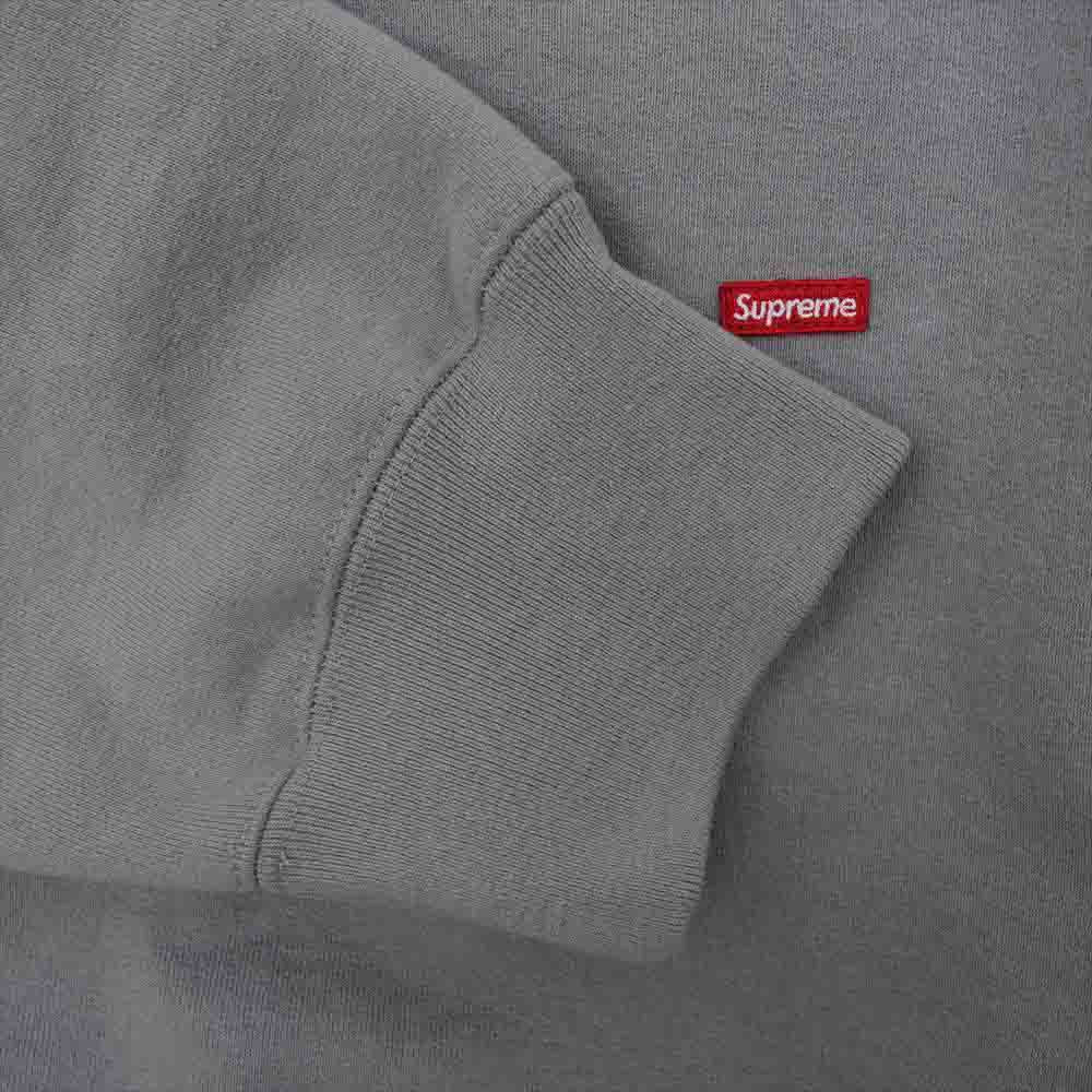 Supreme シュプリーム 21AW Small Box Crewneck スモール ボックス ロゴ クルーネック スウェット グレー系 L【極上美品】【中古】