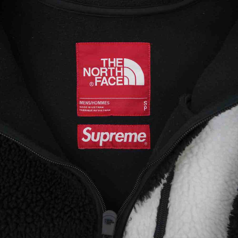 Supreme シュプリーム 20AW NT62004I The North Face S Logo Hooded Fleece Jacket ノースフェイス Sロゴ フーデッド フリース ジャケット ブラック系 S【中古】