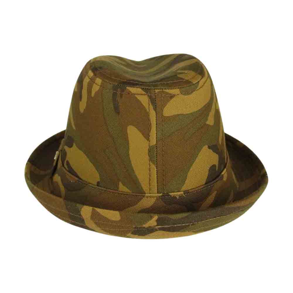 NEW ERA ニューエラ 迷彩 カモ 中折れ ハット ブラウン系 XL【中古】