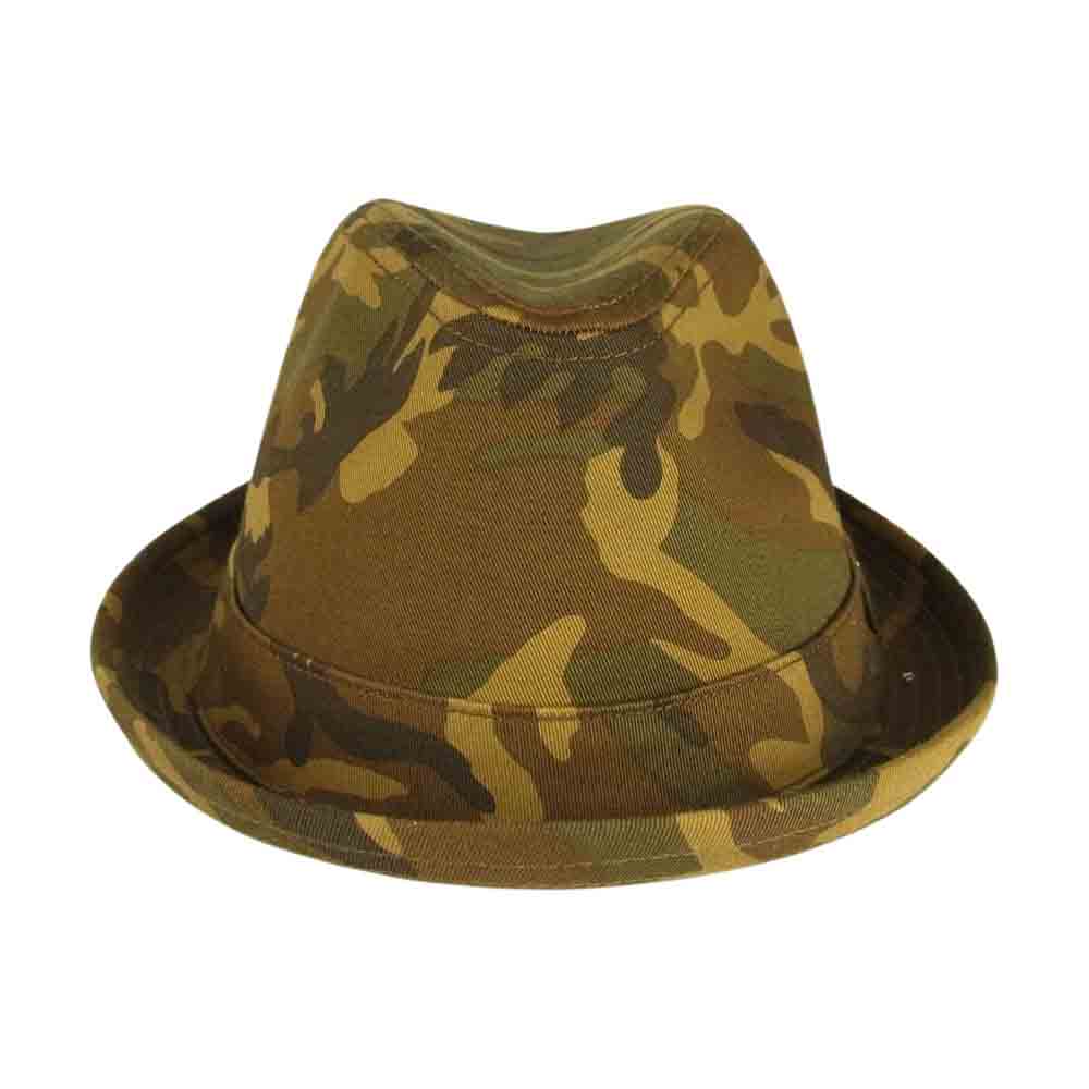 NEW ERA ニューエラ 迷彩 カモ 中折れ ハット ブラウン系 XL【中古】