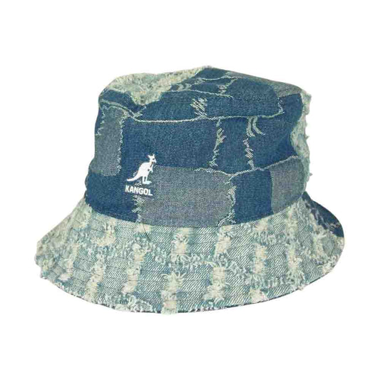 KANGOL カンゴール K5296 Denim Mash-Up Bucket  インディゴブルー系 L【中古】