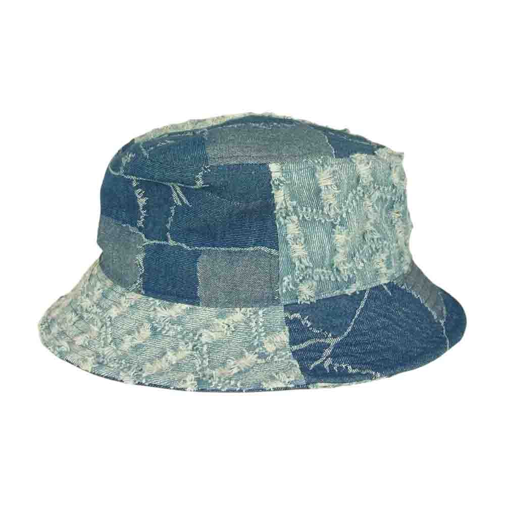 KANGOL カンゴール K5296 Denim Mash-Up Bucket  インディゴブルー系 L【中古】