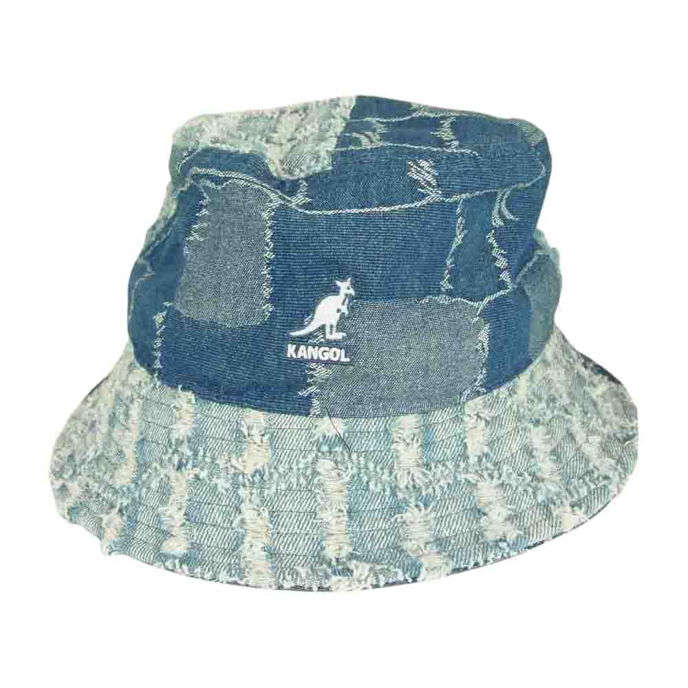 KANGOL カンゴール K5296 Denim Mash-Up Bucket  インディゴブルー系 L【中古】