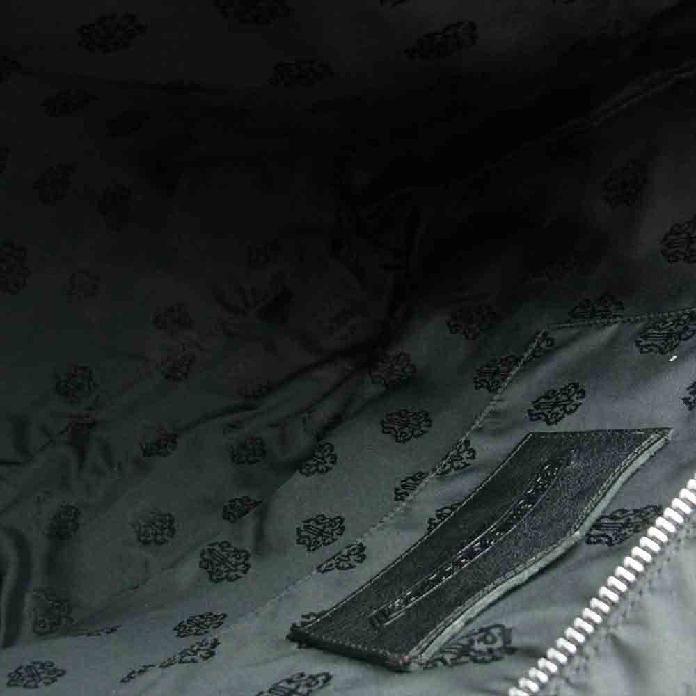 CHROME HEARTS クロムハーツ（原本無） FSトート クロス パッチ レザー ダガーバッグ ブラック系【中古】