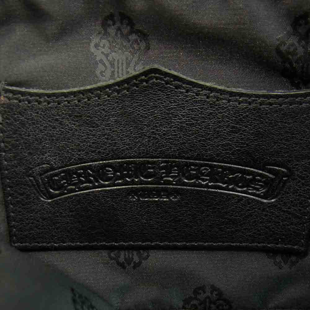 CHROME HEARTS クロムハーツ（原本無） FSトート クロス パッチ レザー ダガーバッグ ブラック系【中古】