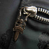 CHROME HEARTS クロムハーツ（原本無） FSトート クロス パッチ レザー ダガーバッグ ブラック系【中古】