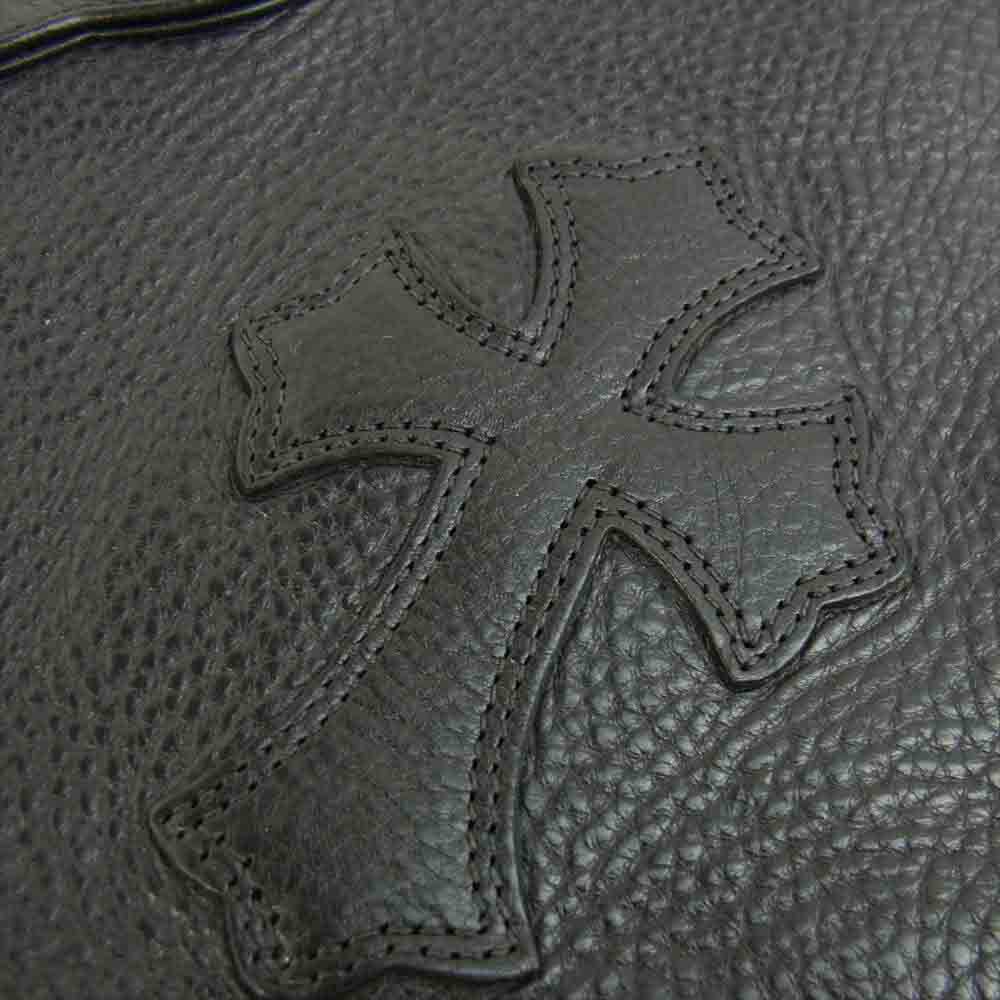 CHROME HEARTS クロムハーツ（原本無） FSトート クロス パッチ レザー ダガーバッグ ブラック系【中古】