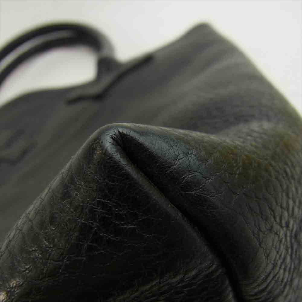 CHROME HEARTS クロムハーツ（原本無） FSトート クロス パッチ レザー ダガーバッグ ブラック系【中古】