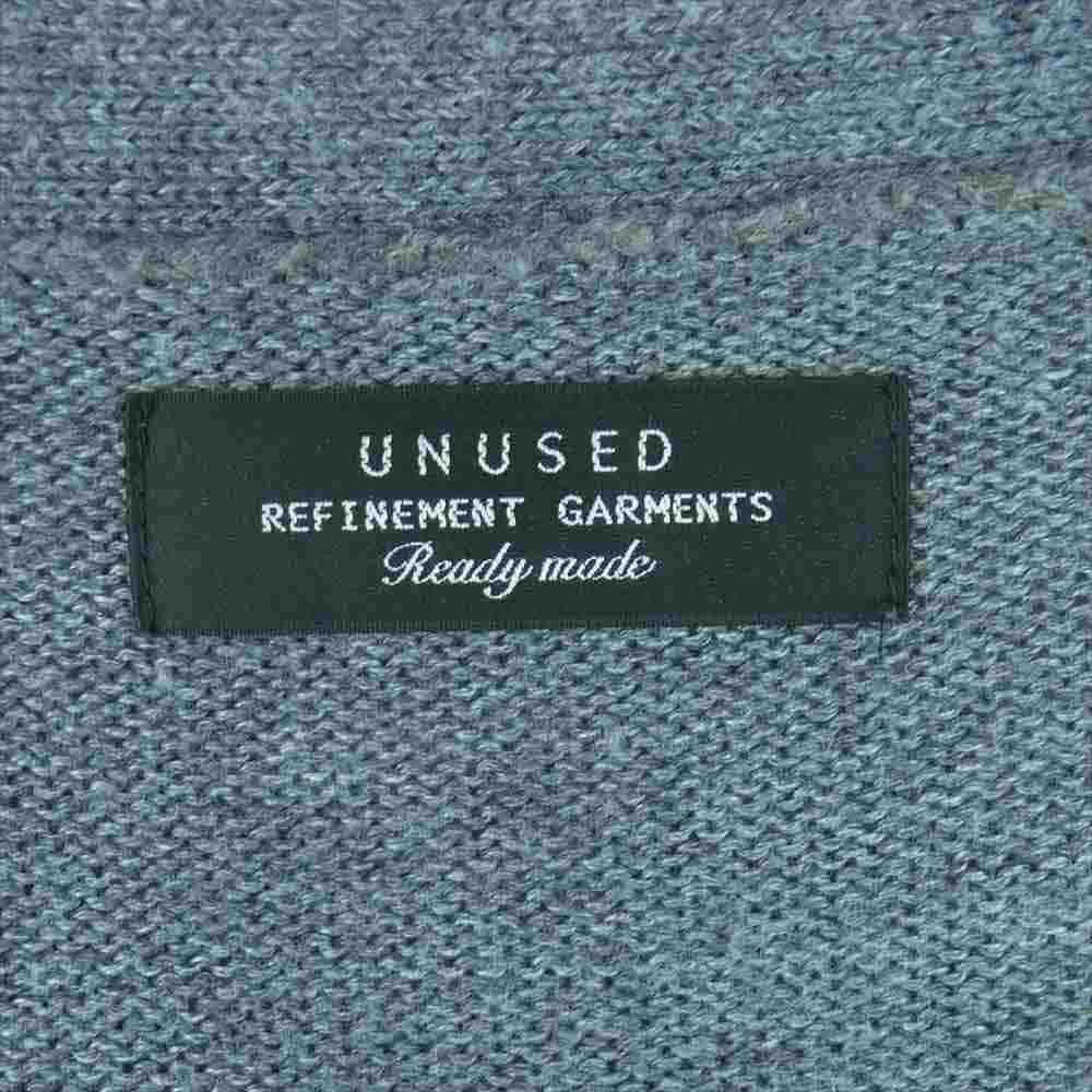 UNUSED アンユーズド US0280 ウール アクリル カーディガン 中国製 グレー系 4【中古】