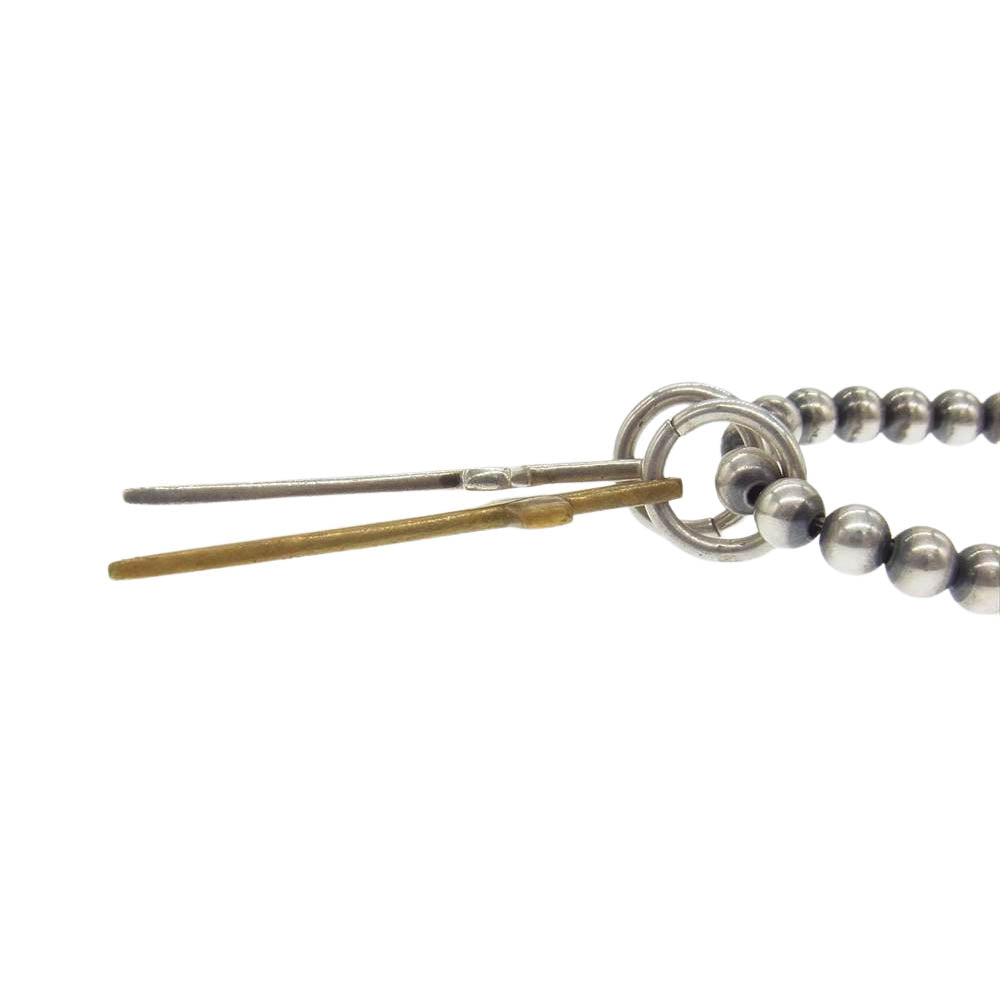 FANTASTIC MAN ファンタスティックマン  CROSS BEADS NECKLACE174 クロス ビーズ ネックレス シルバー系 ゴールド系【中古】