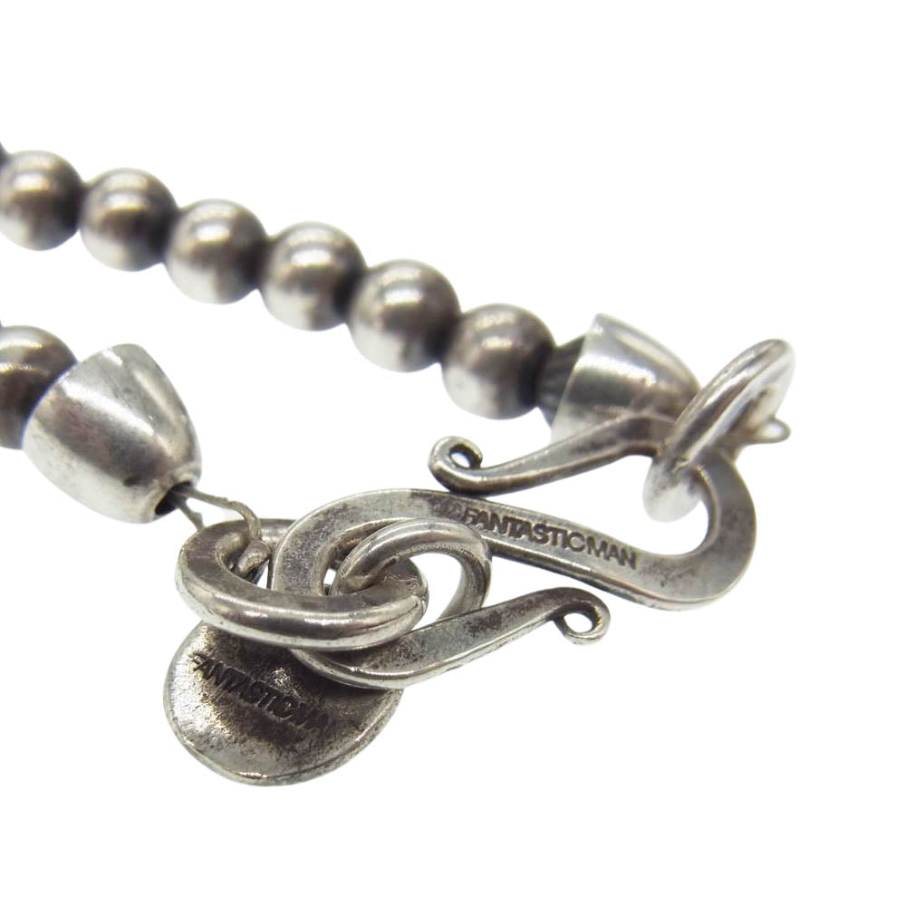 FANTASTIC MAN ファンタスティックマン  CROSS BEADS NECKLACE174 クロス ビーズ ネックレス シルバー系 ゴールド系【中古】