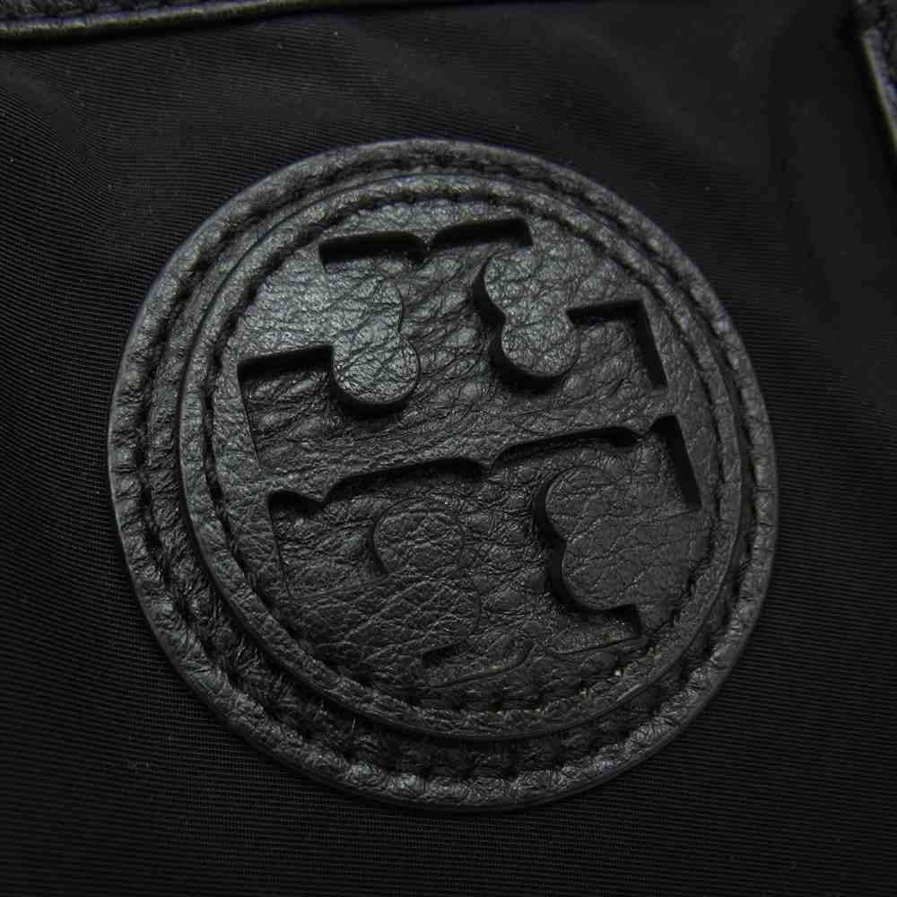 Tory Burch トリーバーチ 51149608 マリオン ナイロン 2WAY ハンドバッグ ショルダーバッグ ブラック系【中古】