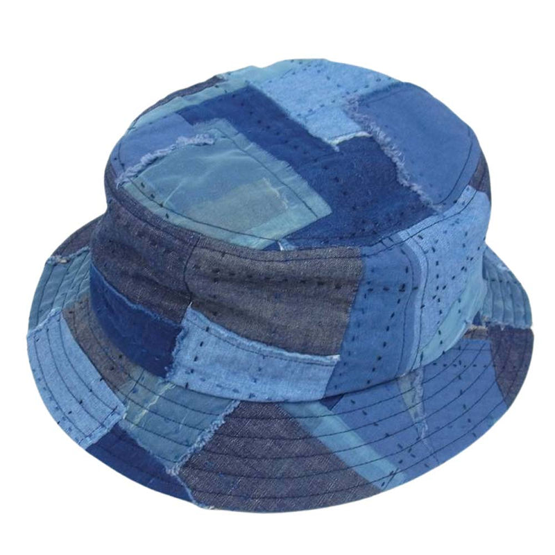 クオン 112CP010100 BORO Bucket Hat 襤褸 ボロ バケットハット ネイビー系 ONE SIZE【新古品】【未使用】【中古】