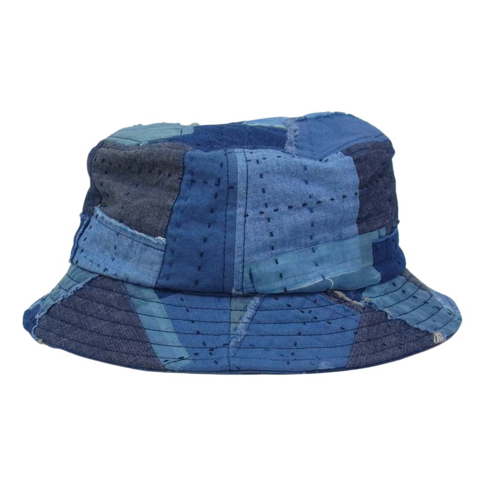 クオン 112CP010100 BORO Bucket Hat 襤褸 ボロ バケットハット ネイビー系 ONE SIZE【新古品】【未使用】【中古】