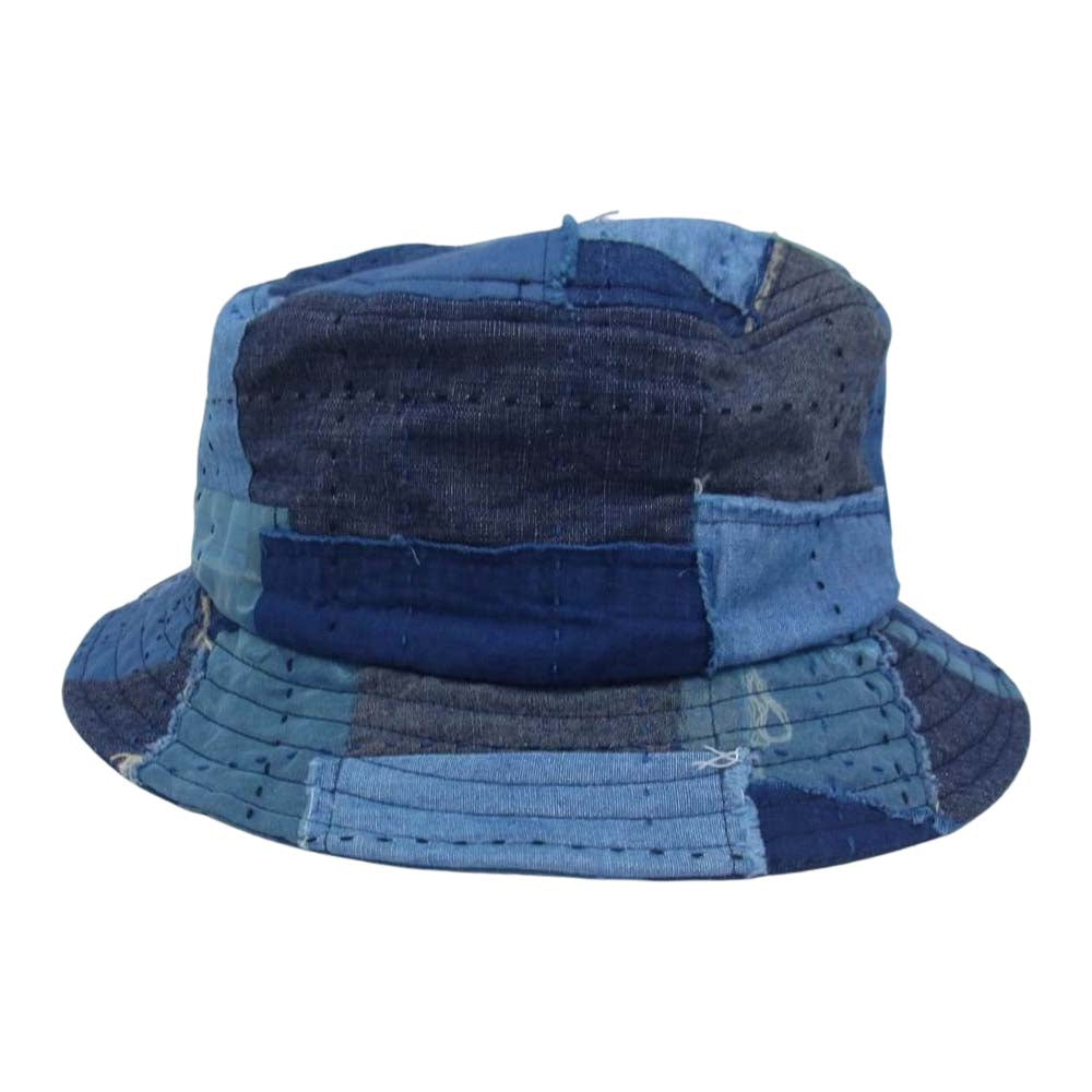 クオン 112CP010100 BORO Bucket Hat 襤褸 ボロ バケットハット ネイビー系 ONE SIZE【新古品】【未使用】【中古】