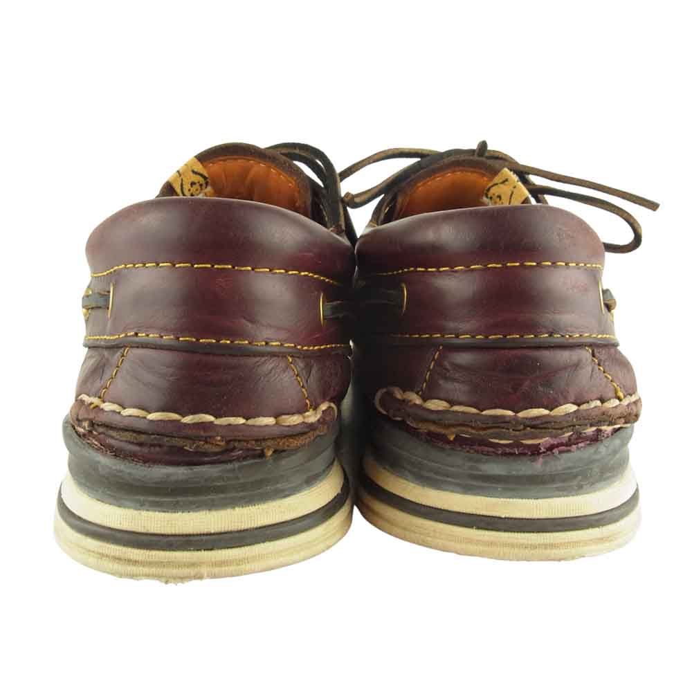 VISVIM ビズビム 19SS AMERICANA DECK-FOLK ホーウィン社 オイルドレザー デッキシューズ ブラウン系 10【中古】