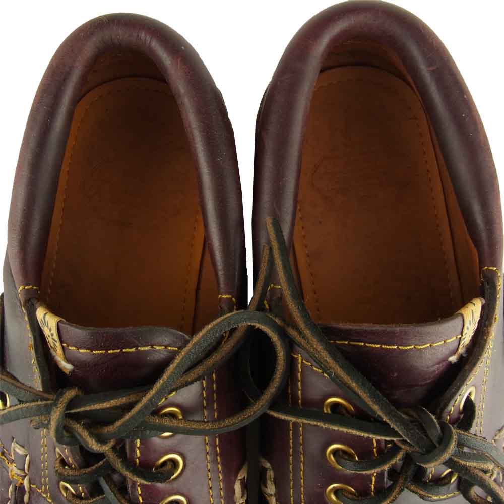 VISVIM ビズビム 19SS AMERICANA DECK-FOLK ホーウィン社 オイルドレザー デッキシューズ ブラウン系 10【中古】