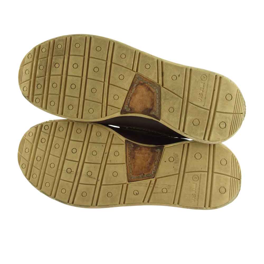 VISVIM ビズビム 19SS AMERICANA DECK-FOLK ホーウィン社 オイルドレザー デッキシューズ ブラウン系 10【中古】