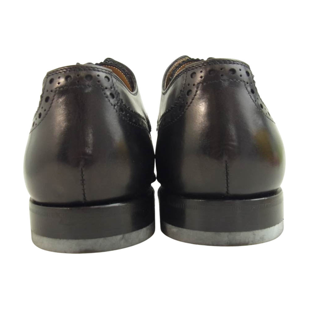 Christian Louboutin クリスチャンルブタン 1160722 COUSIN CHARLES FLAT CALF パンチドキャップトゥ レザー シューズ ブラック系 42【中古】