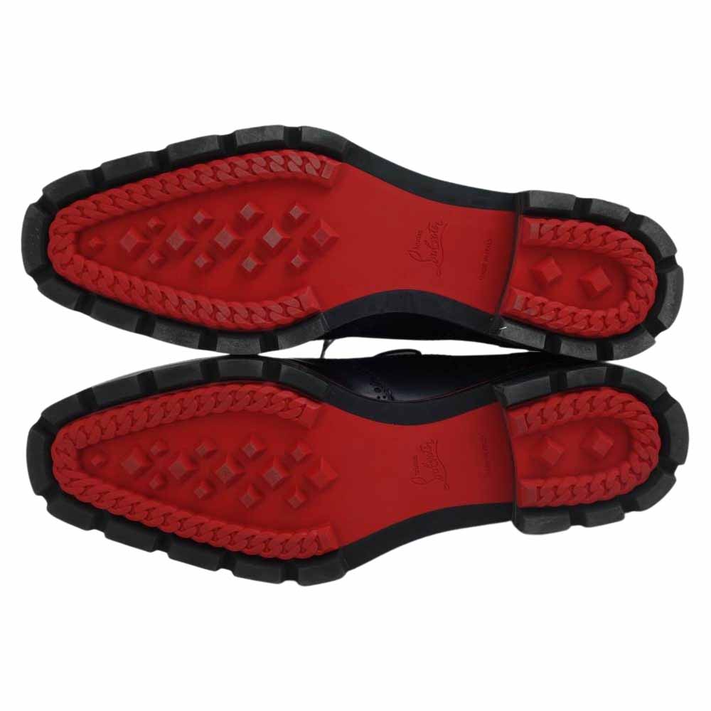 Christian Louboutin クリスチャンルブタン 1170012 charlie me flat ラバーソール シューズ ブラック系 43【中古】