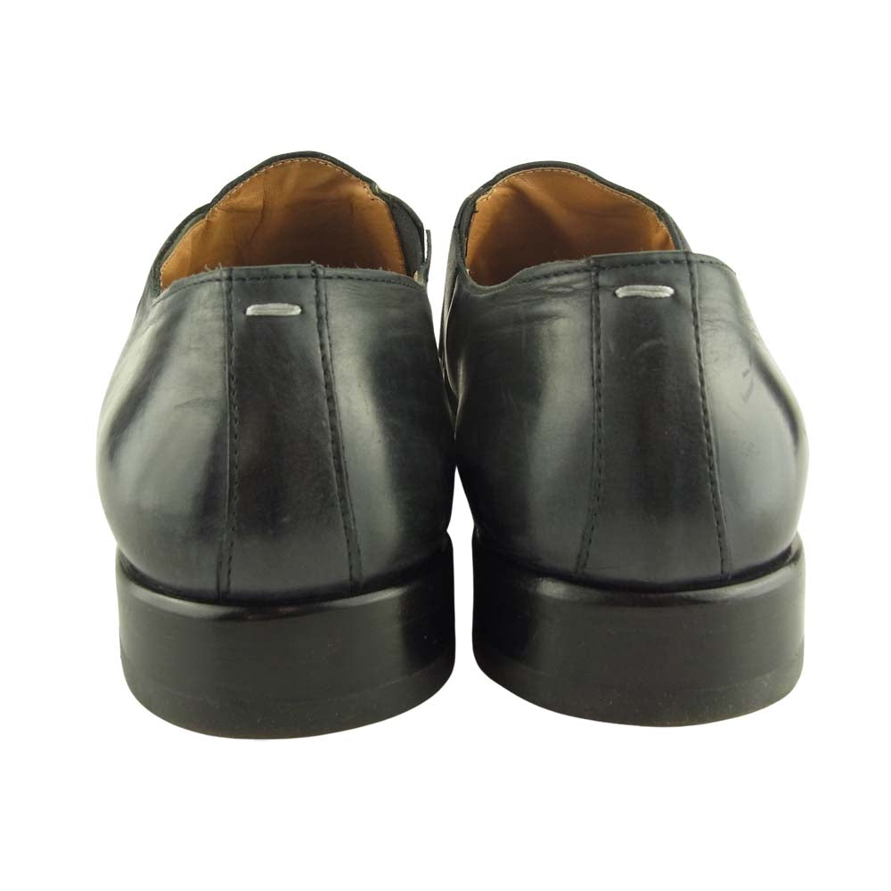 MAISON MARGIELA メゾンマルジェラ 22ライン レザー スリッポン ブラック系 43【中古】