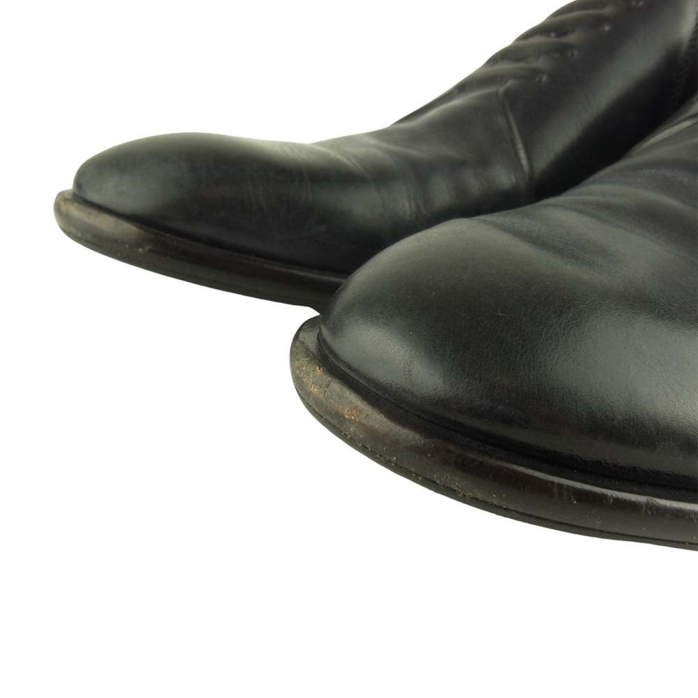 MAISON MARGIELA メゾンマルジェラ 22ライン レザー スリッポン ブラック系 43【中古】
