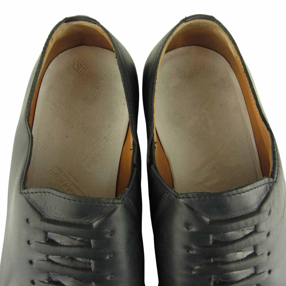 MAISON MARGIELA メゾンマルジェラ 22ライン レザー スリッポン ブラック系 43【中古】