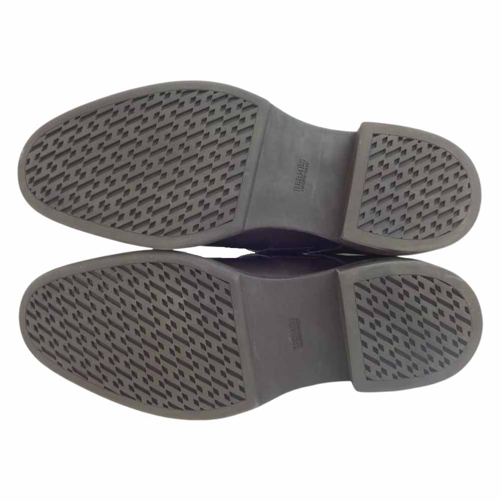 HERMES エルメス 191426ZH ベルクロ ストレートチップ レザー ドレス シューズ ブラウン系 43【中古】