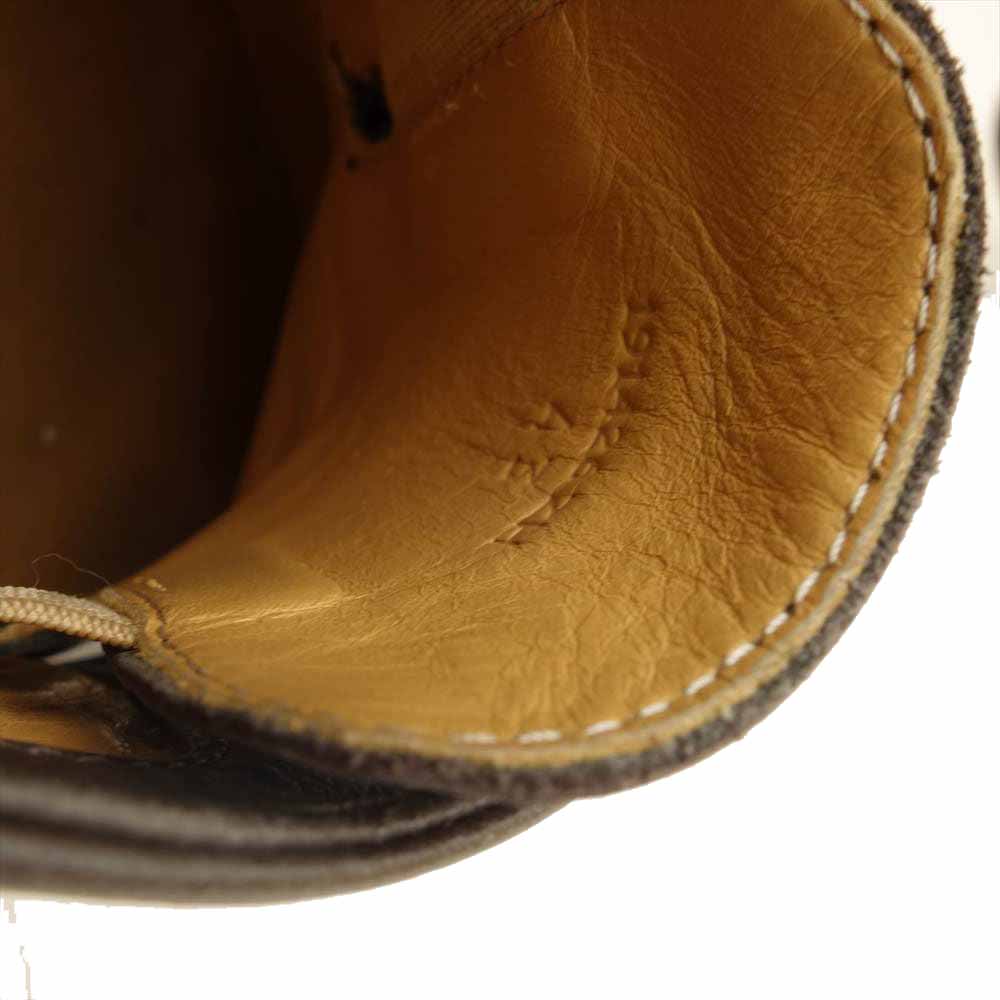 HERMES エルメス 191426ZH ベルクロ ストレートチップ レザー ドレス シューズ ブラウン系 43【中古】