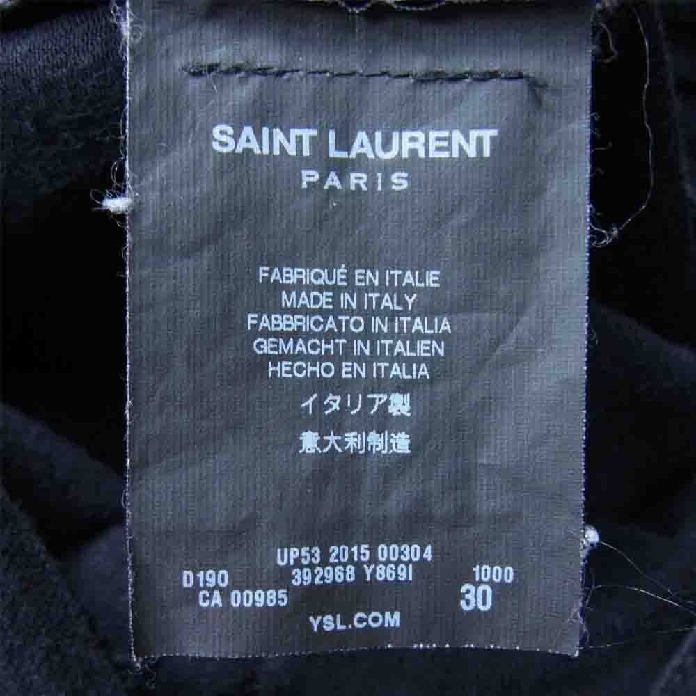 SAINT LAURENT サンローラン 392968 Y869I D02 M/SK-LW ジップ デニム ブラック系 30【中古】