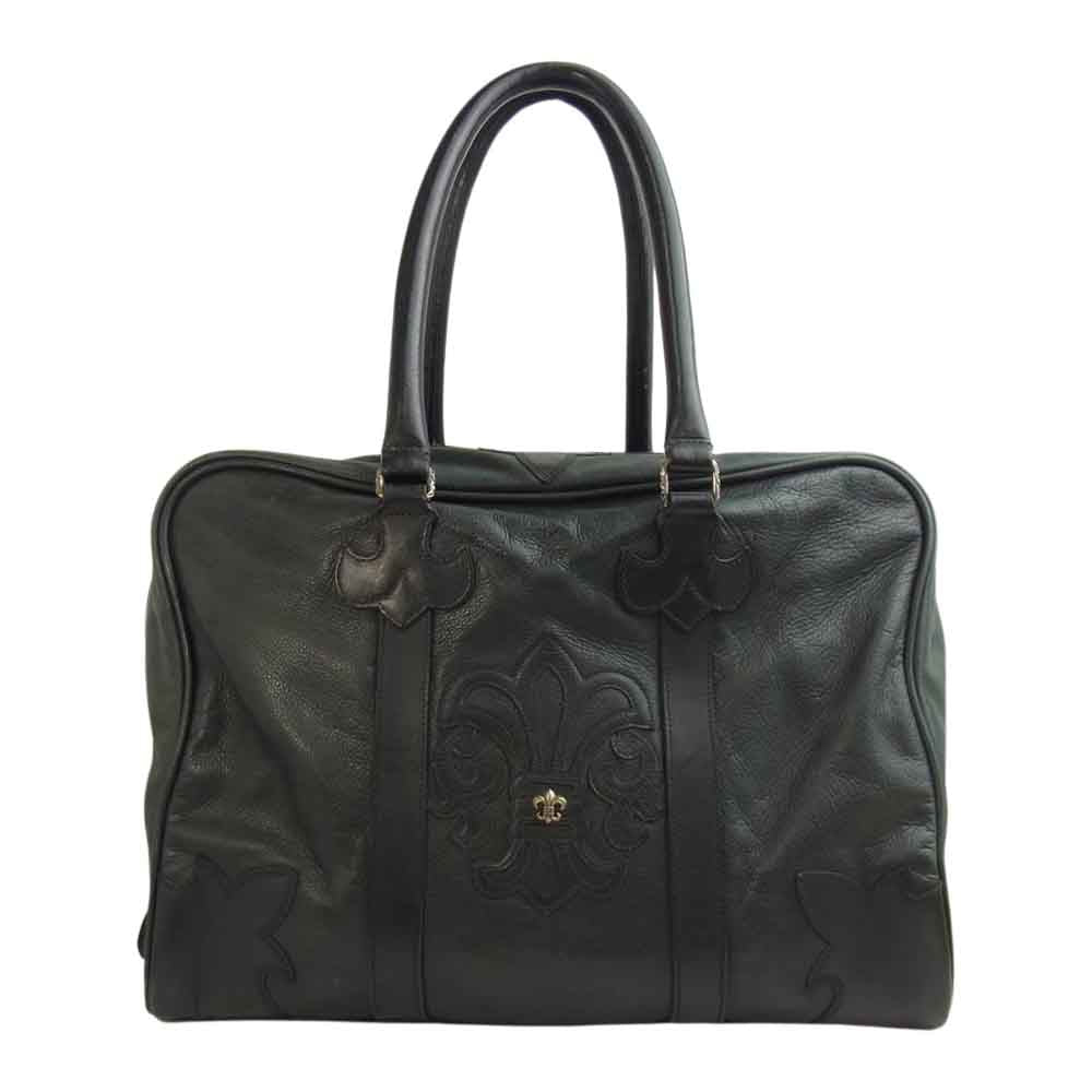 CHROME HEARTS クロムハーツ（原本無） ウィークエンダー BSフレア レザー ボストン ブラック系【中古】