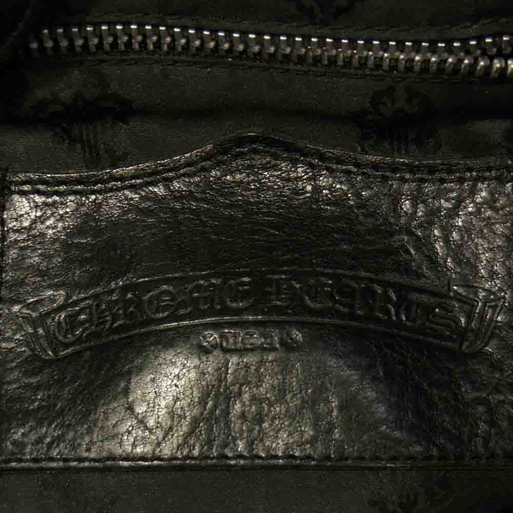 CHROME HEARTS クロムハーツ（原本無） ウィークエンダー BSフレア レザー ボストン ブラック系【中古】