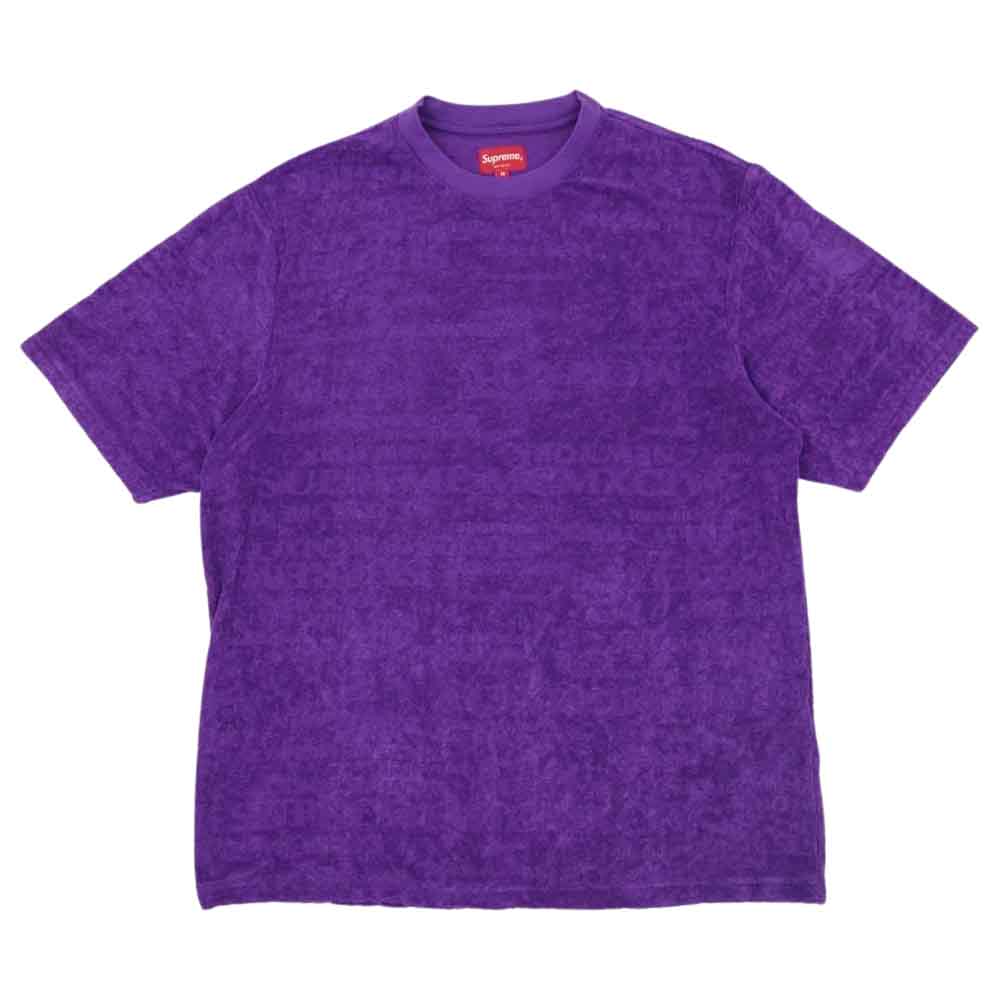 Supreme シュプリーム 20SS MCMXCIV Terry S/S Top 半袖 Tシャツ パープル系 M【美品】【中古】