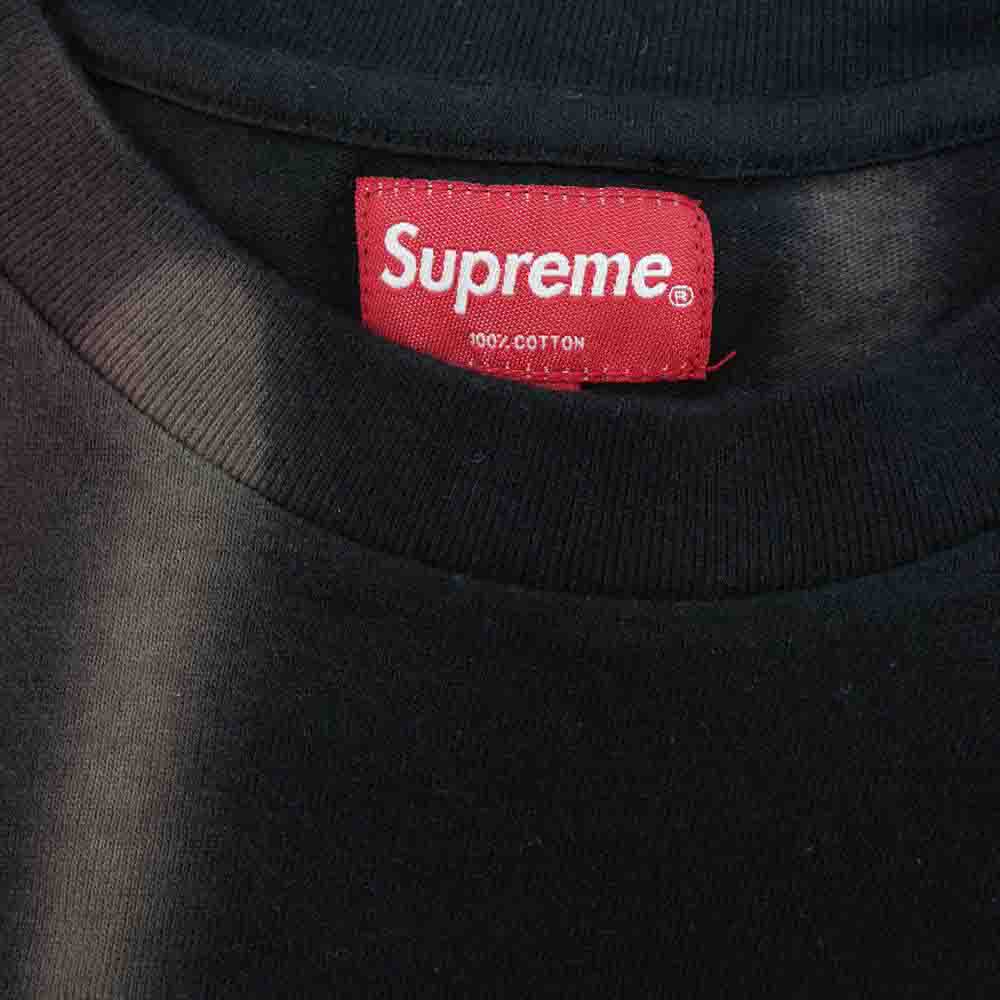 Supreme シュプリーム 20SS Sprayed Plaid S/S Top 半袖 シャツ BLACK M【美品】【中古】