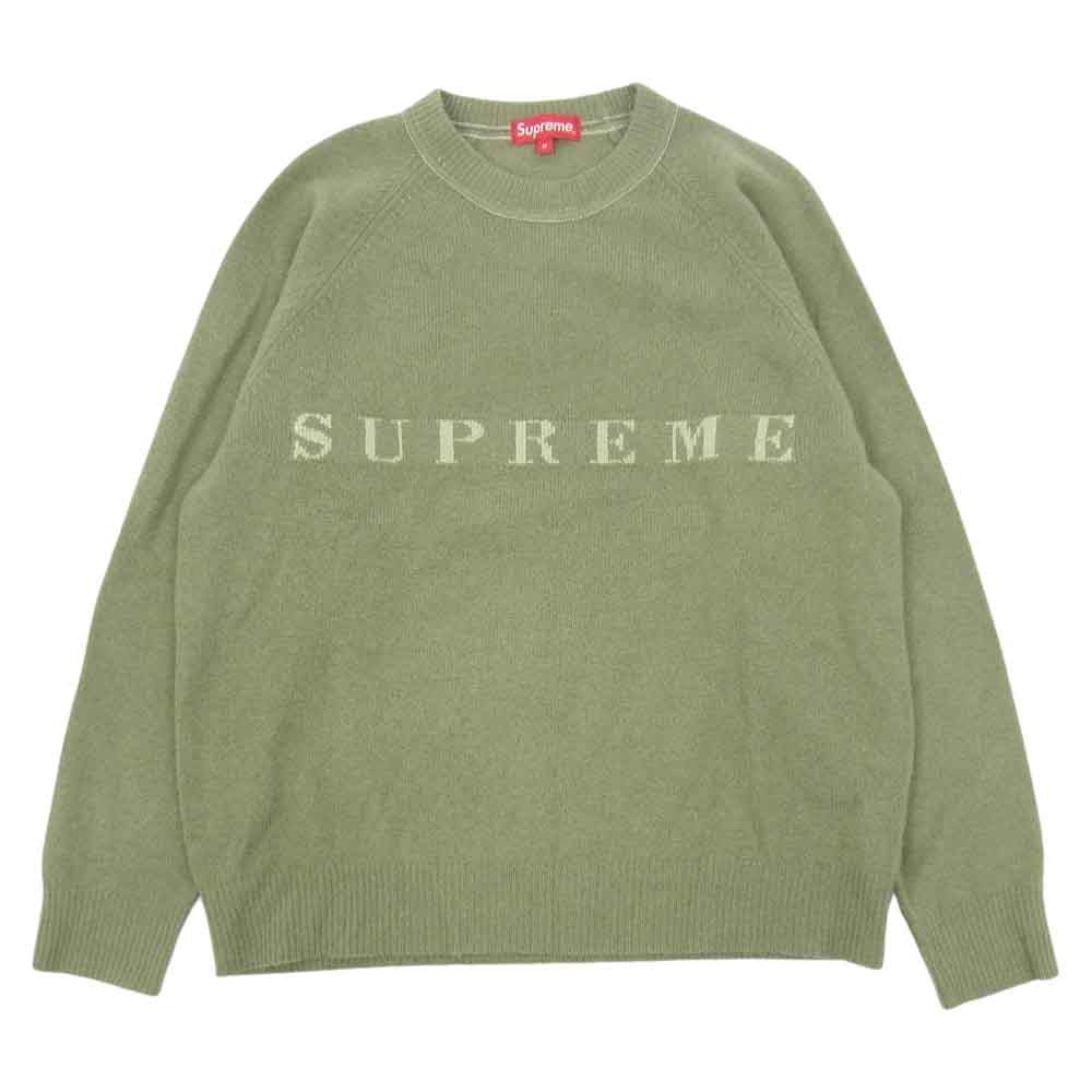 Supreme シュプリーム stone washed sweater M-