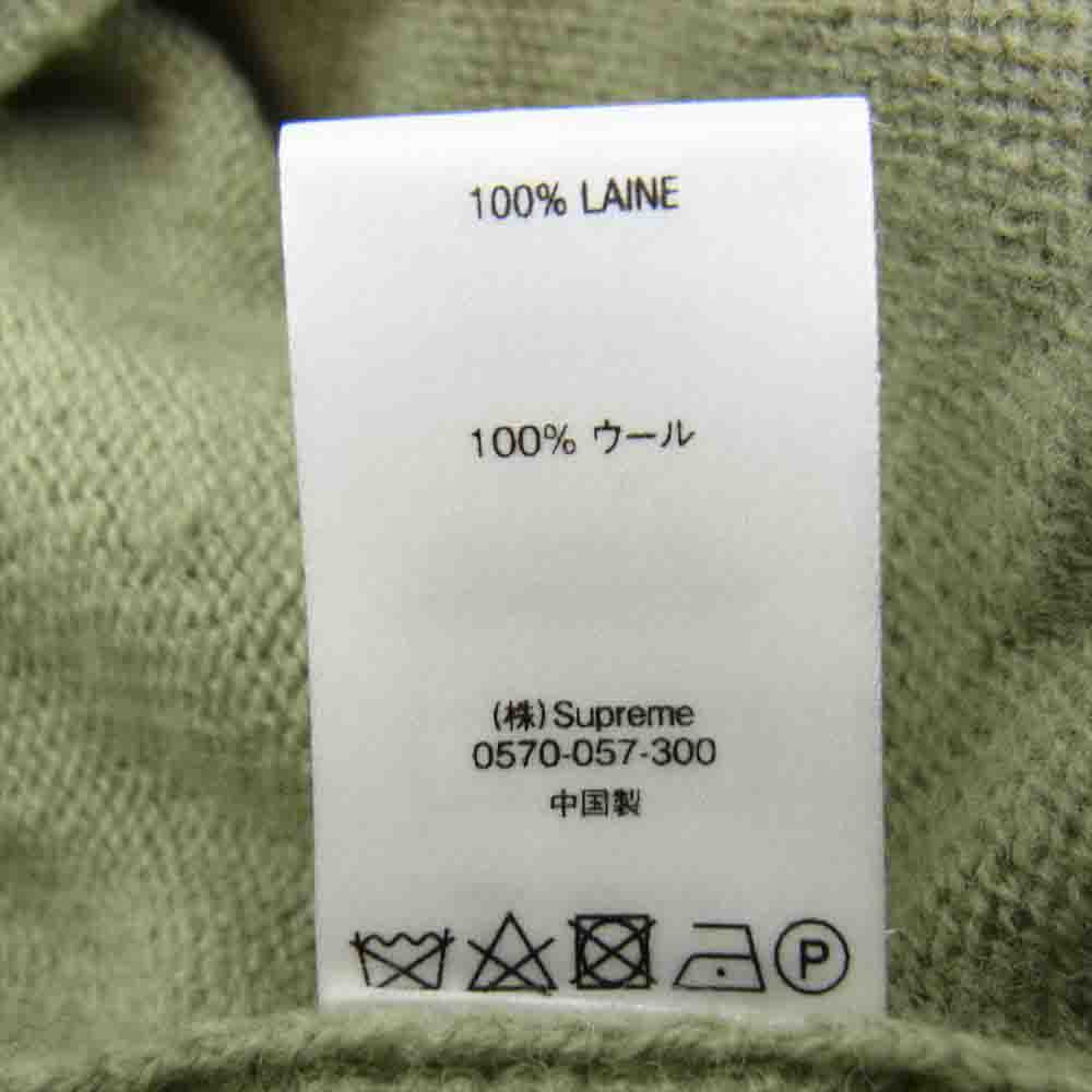 Supreme シュプリーム 20AW Stone Washed Sweater ストーン ウォッシュド セーター カーキ系 M【美品】【中古】