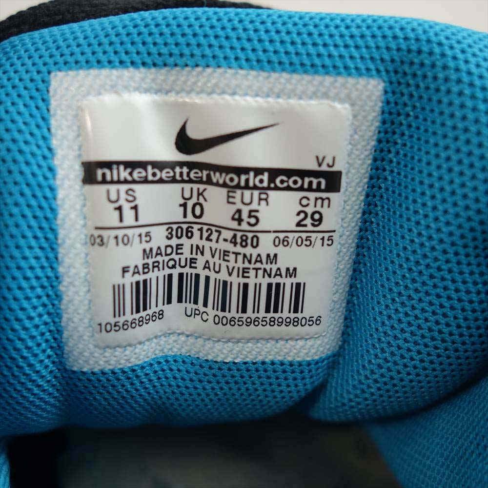 NIKE ナイキ 306127-480 14年製 AIR HUARACHE LIGHT エア ハラチ ライト スニーカー ブルー系【新古品】【未使用】【中古】