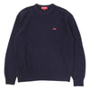 Supreme シュプリーム 20AW Textured Small Box Sweater テクスチュアード スモール ボックス ロゴ セーター ネイビー系 M【美品】【中古】