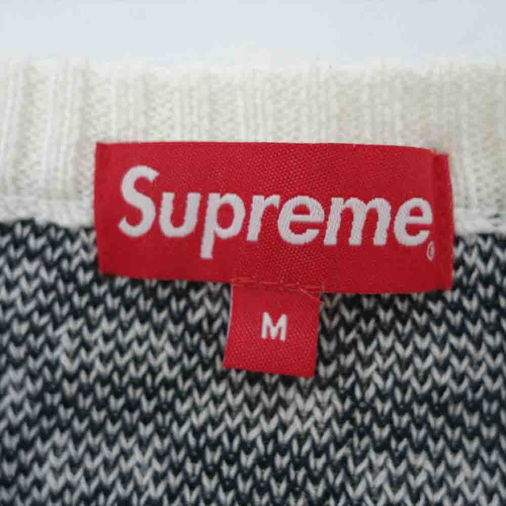 【L】SUPREME Back Logo Sweater セーター チェック