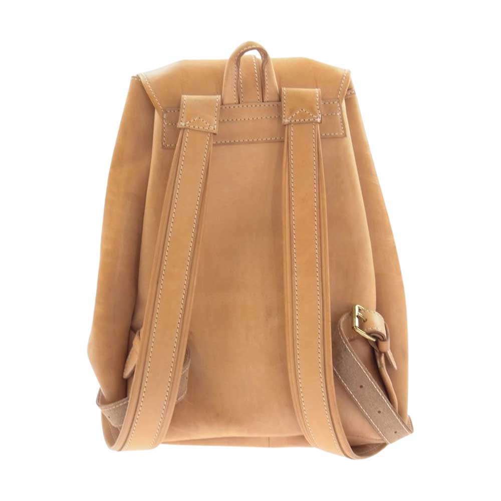 BREE ブリー ヌメ革 レザー リュック バックパック ブラウン系【中古】