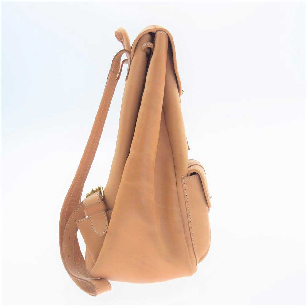 BREE ブリー ヌメ革 レザー リュック バックパック ブラウン系【中古】