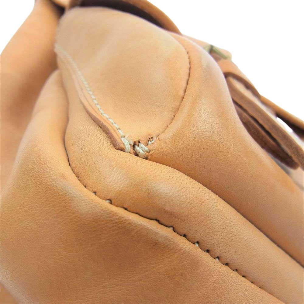 BREE ブリー ヌメ革 レザー リュック バックパック ブラウン系【中古