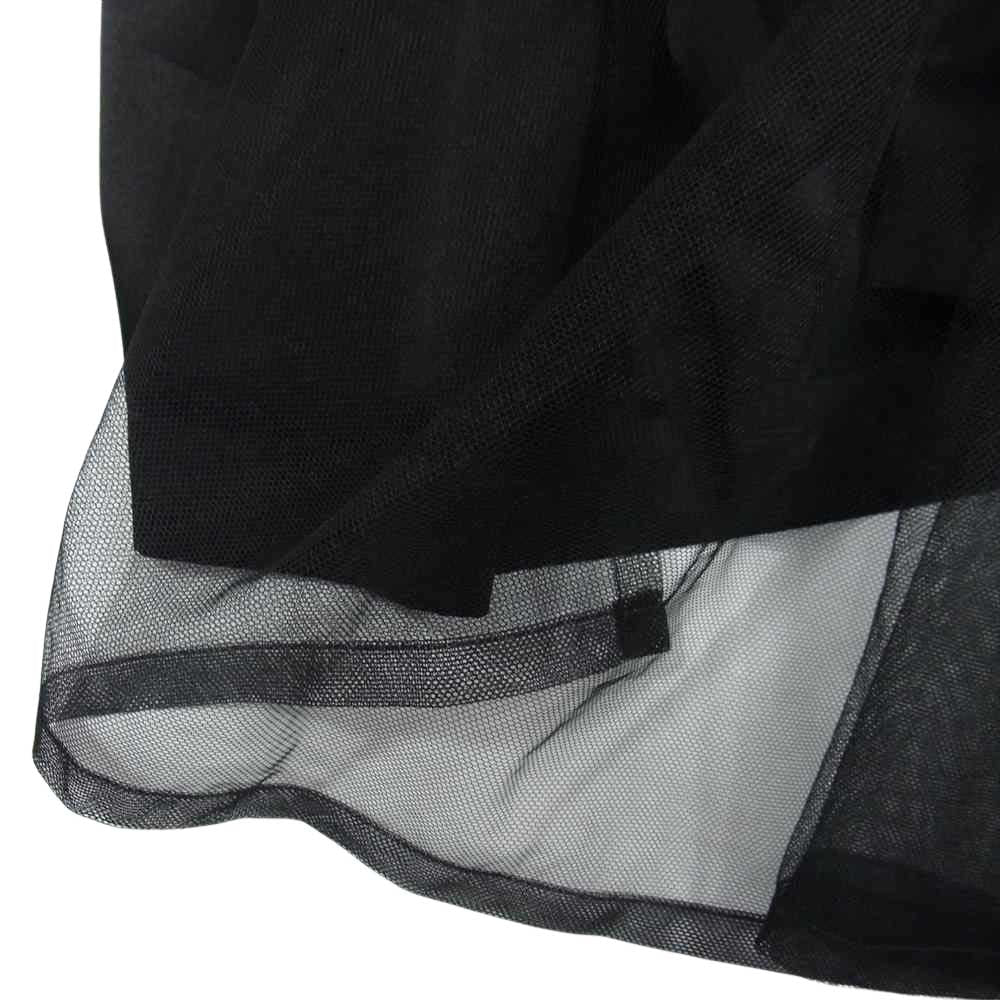 COMME des GARCONS コムデギャルソン noir kei ninomiya ノワールケイニノミヤ AD2018 3C-S007 チュール 切替 ティアード スカート  ブラック系 S【中古】
