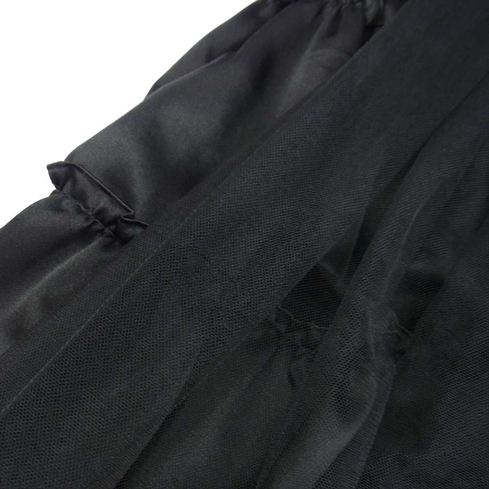 COMME des GARCONS コムデギャルソン noir kei ninomiya ノワールケイニノミヤ AD2018 3C-S007 チュール 切替 ティアード スカート  ブラック系 S【中古】
