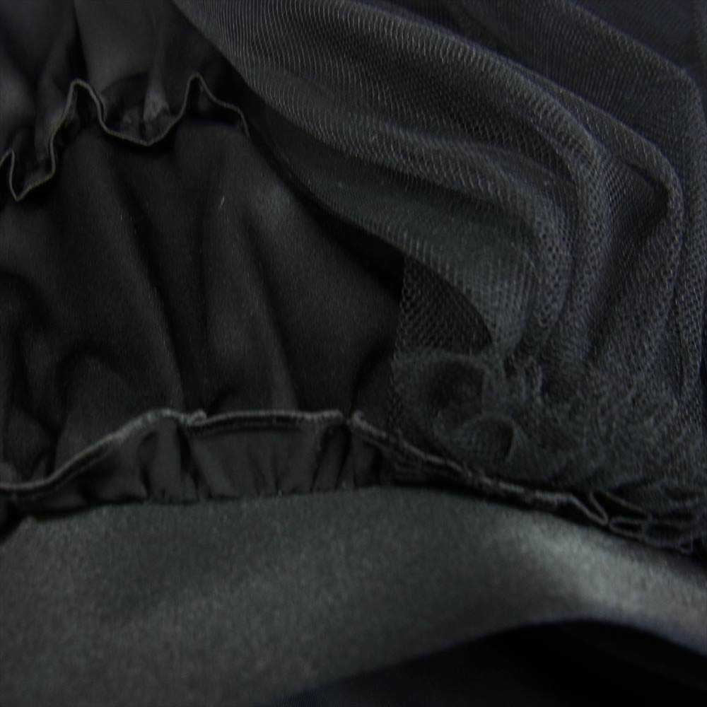 COMME des GARCONS コムデギャルソン noir kei ninomiya ノワールケイニノミヤ AD2018 3C-S007 チュール 切替 ティアード スカート  ブラック系 S【中古】
